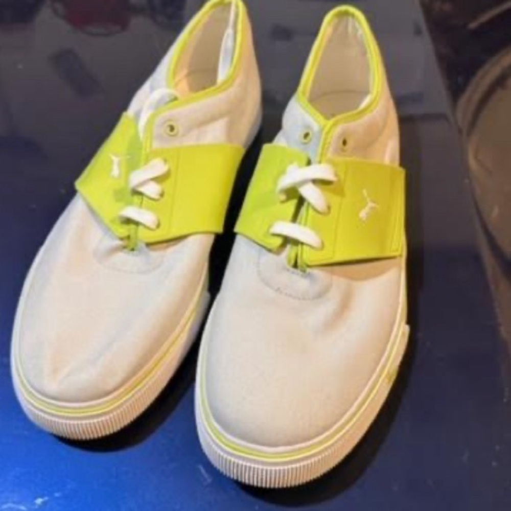 Yellow & White Mens Puma Sneakers NWOT